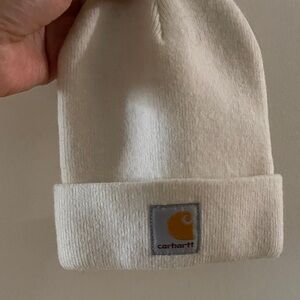 Carhartt Off-White Knit Beanie toddler